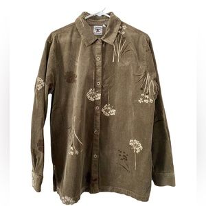 Pictures by Johnny was, Brown, Button-Down Shirt, Size Extra Large